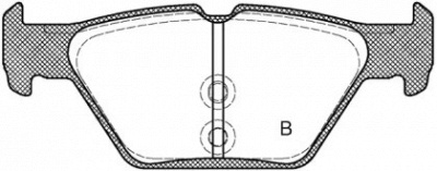 OPEN PARTS bpa163802 -  Комплект тормозных колодок, дисковый тормоз